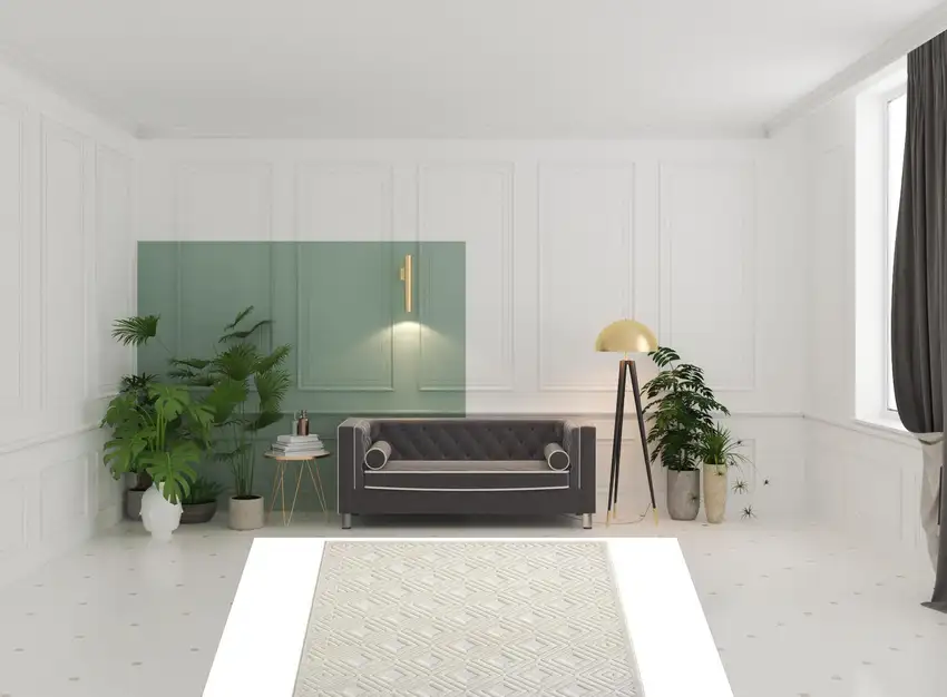 Ivory Geometric Area Rug Photo 2