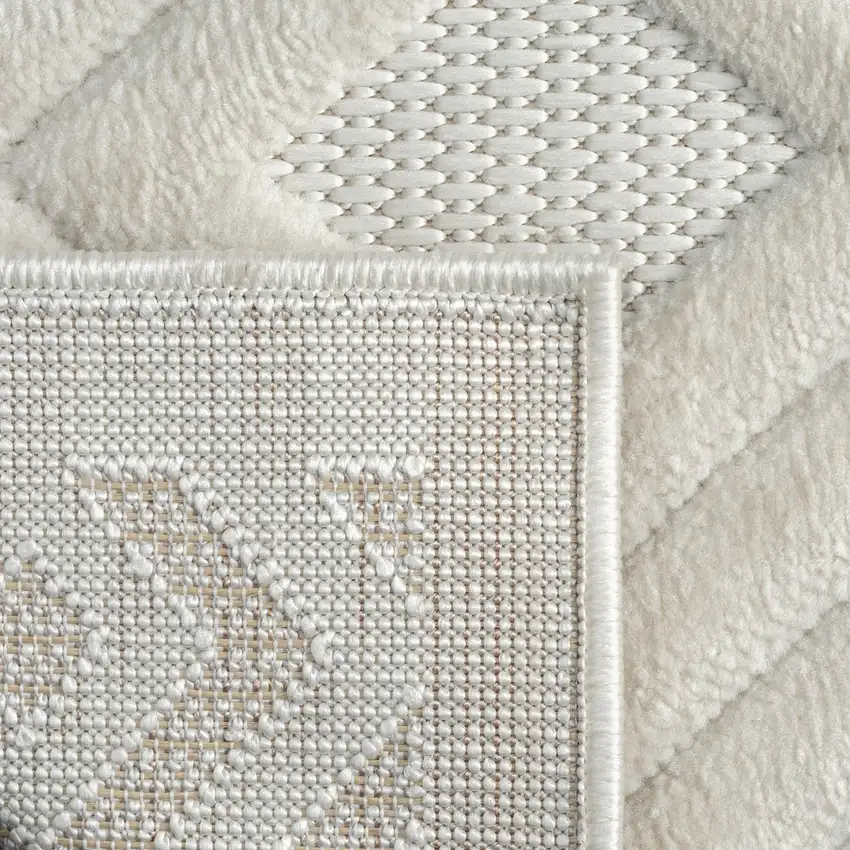 Ivory Geometric Area Rug Photo 4
