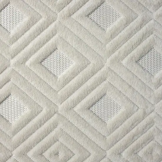 Ivory Geometric Area Rug Photo 2