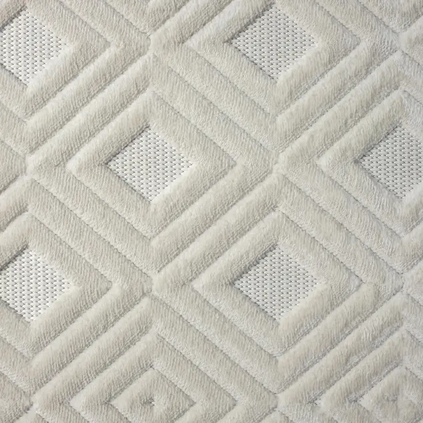 Ivory Geometric Area Rug Photo 2