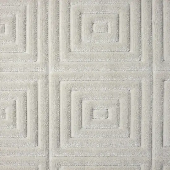 Ivory Geometric Area Rug Photo 2