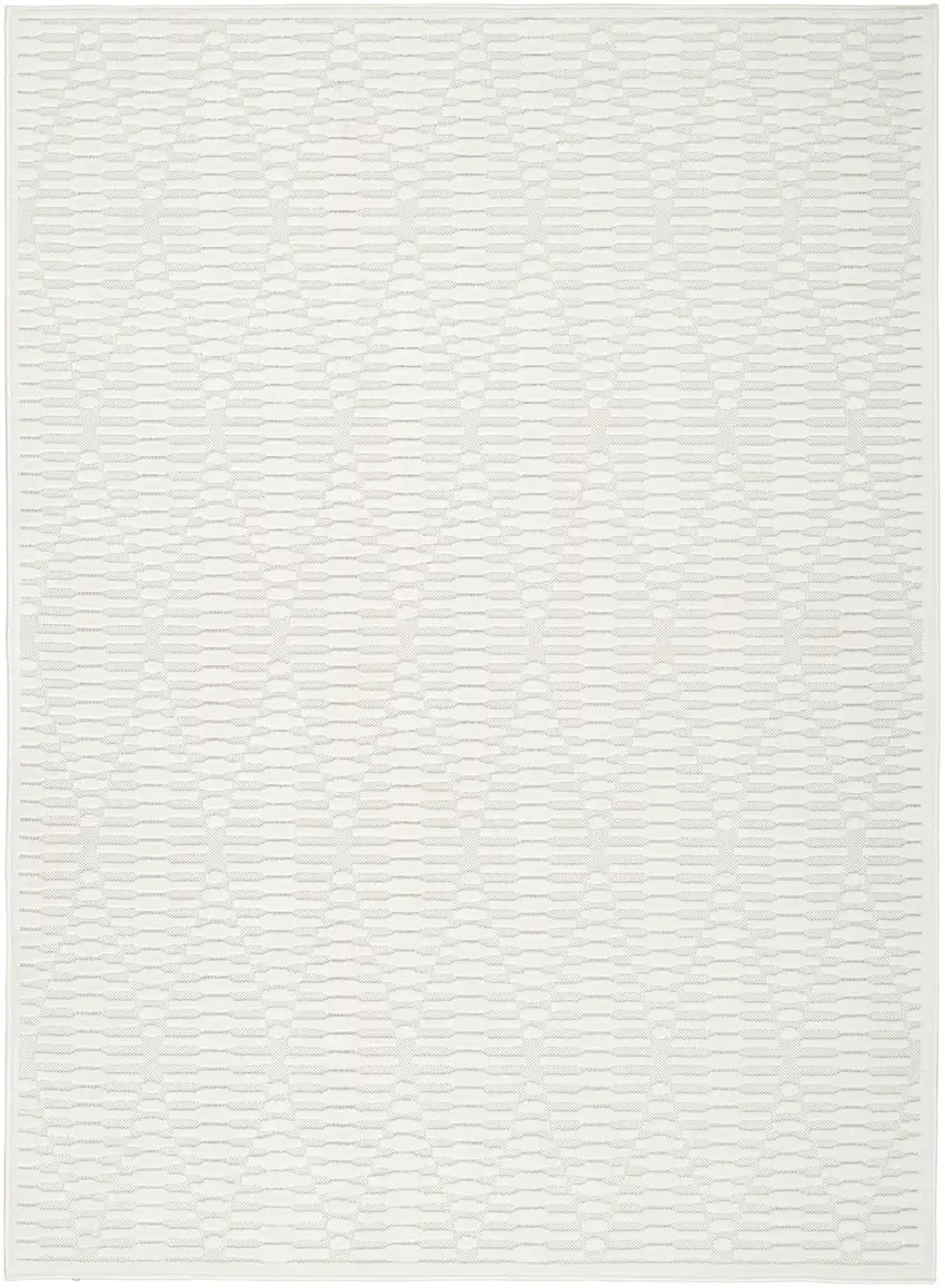 Ivory Geometric Area Rug Photo 1