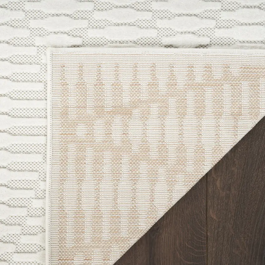Ivory Geometric Area Rug Photo 8