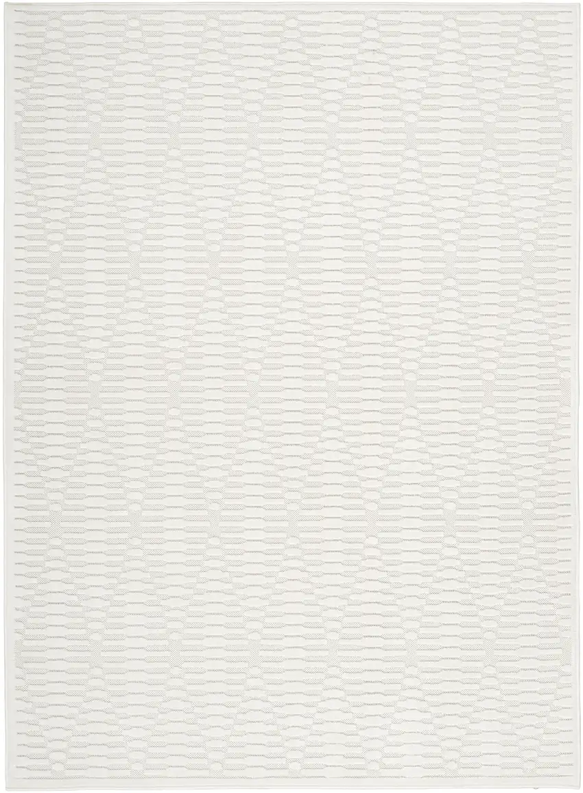 Ivory Geometric Area Rug Photo 5