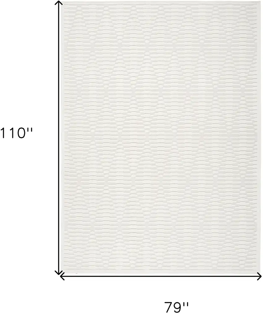 Ivory Geometric Area Rug Photo 3