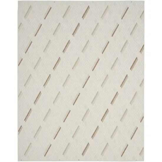 Ivory Geometric Area Rug Photo 2