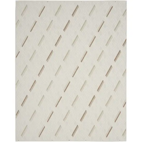 Ivory Geometric Area Rug Photo 2