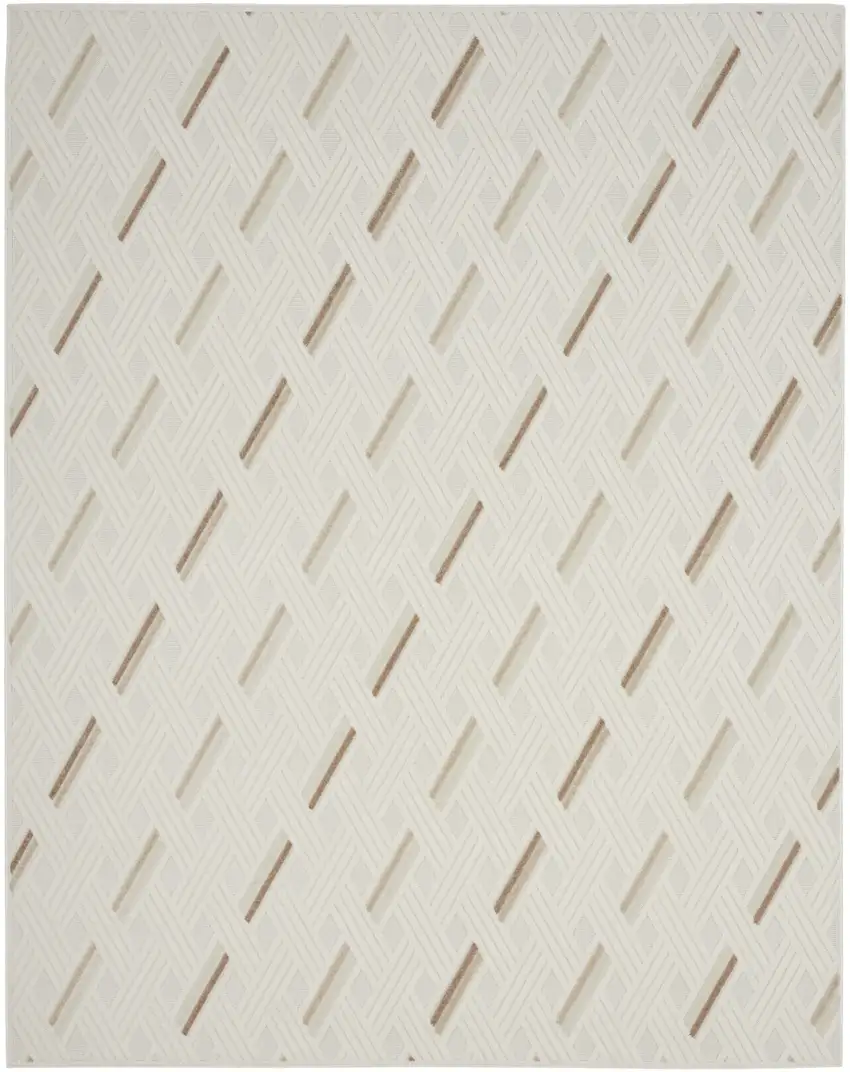 Ivory Geometric Area Rug Photo 2