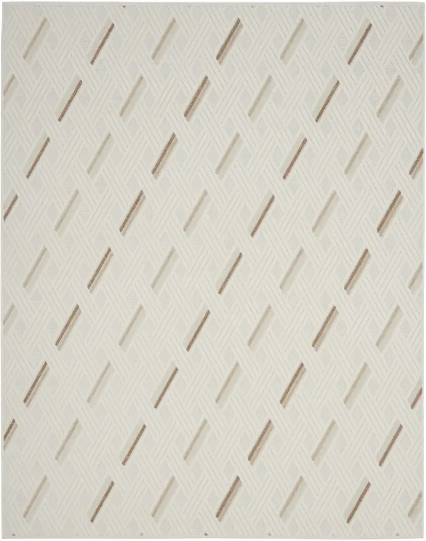 Ivory Geometric Area Rug Photo 2