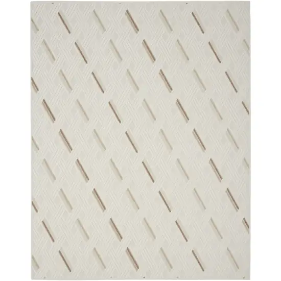 Ivory Geometric Area Rug Photo 5
