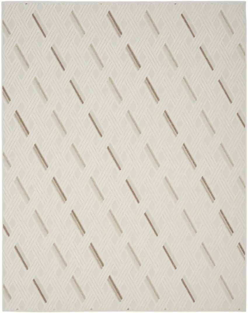 Ivory Geometric Area Rug Photo 5