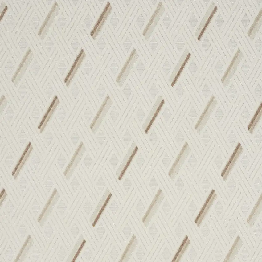 Ivory Geometric Area Rug Photo 8