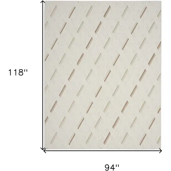 Ivory Geometric Area Rug Photo 3
