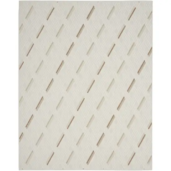 Ivory Geometric Area Rug Photo 1
