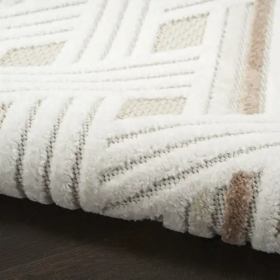 Ivory Geometric Area Rug Photo 5