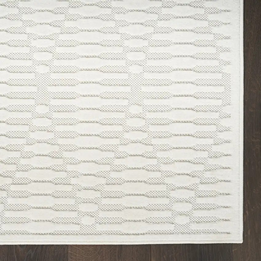 Ivory Geometric Area Rug Photo 9