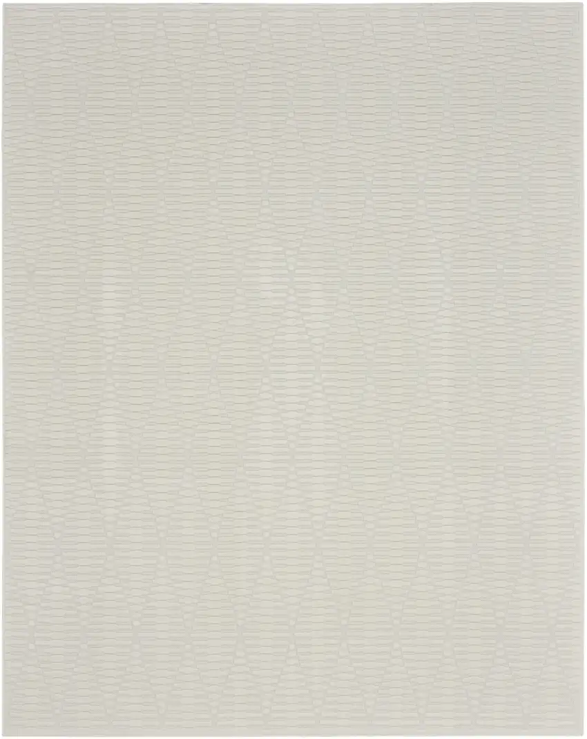 Ivory Geometric Area Rug Photo 1