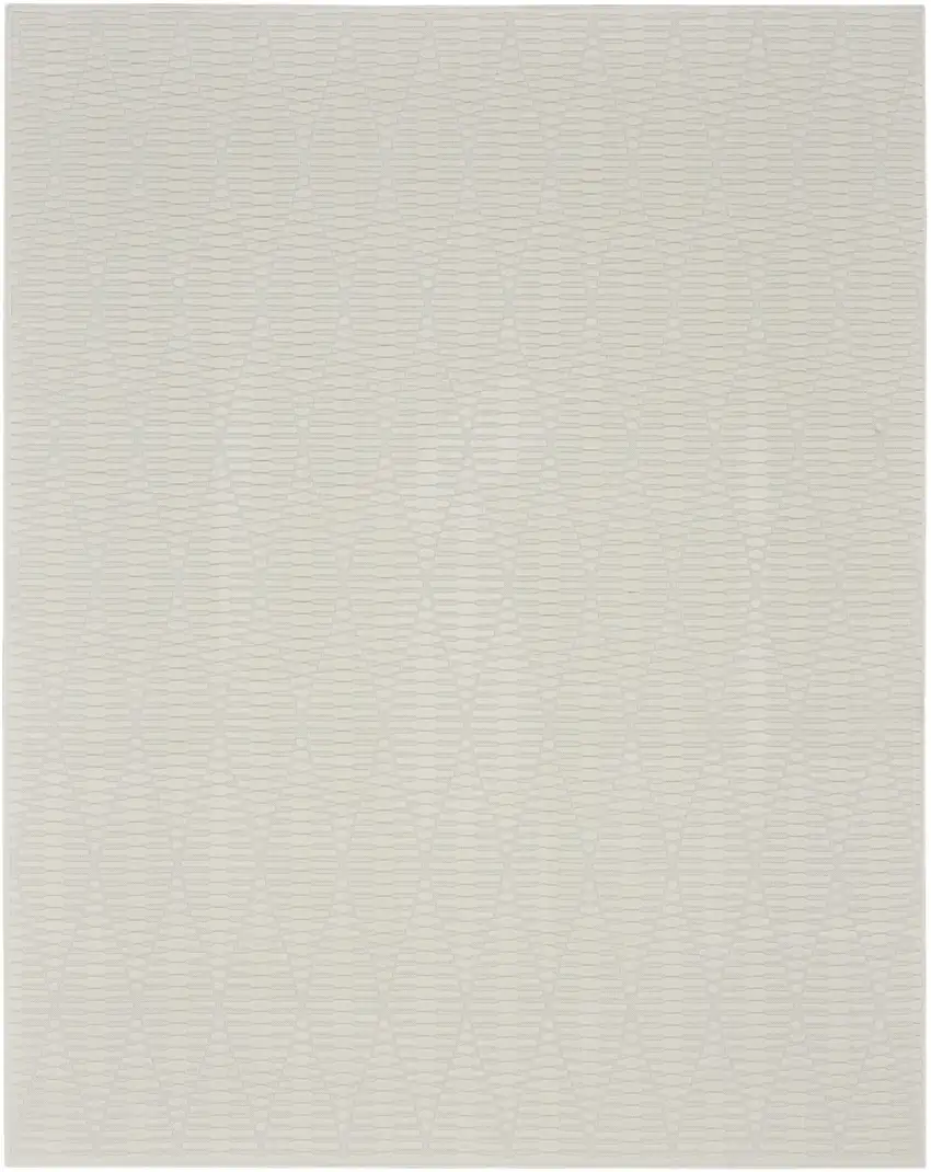Ivory Geometric Area Rug Photo 5