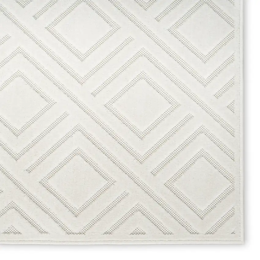 Ivory Geometric Area Rug Photo 8