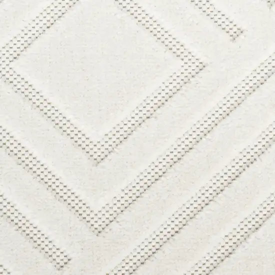 Ivory Geometric Area Rug Photo 9