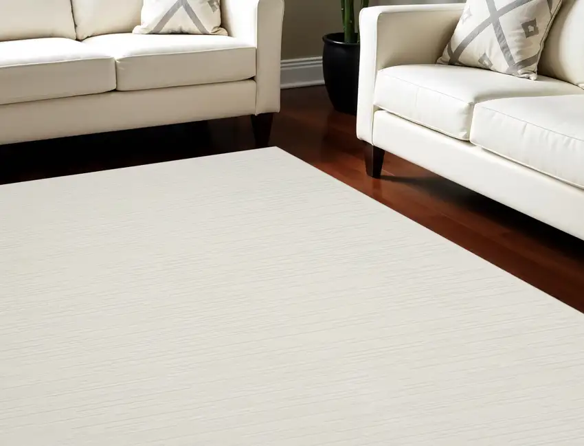 Ivory Geometric Area Rug Photo 1