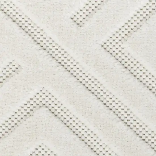 Ivory Geometric Area Rug Photo 5