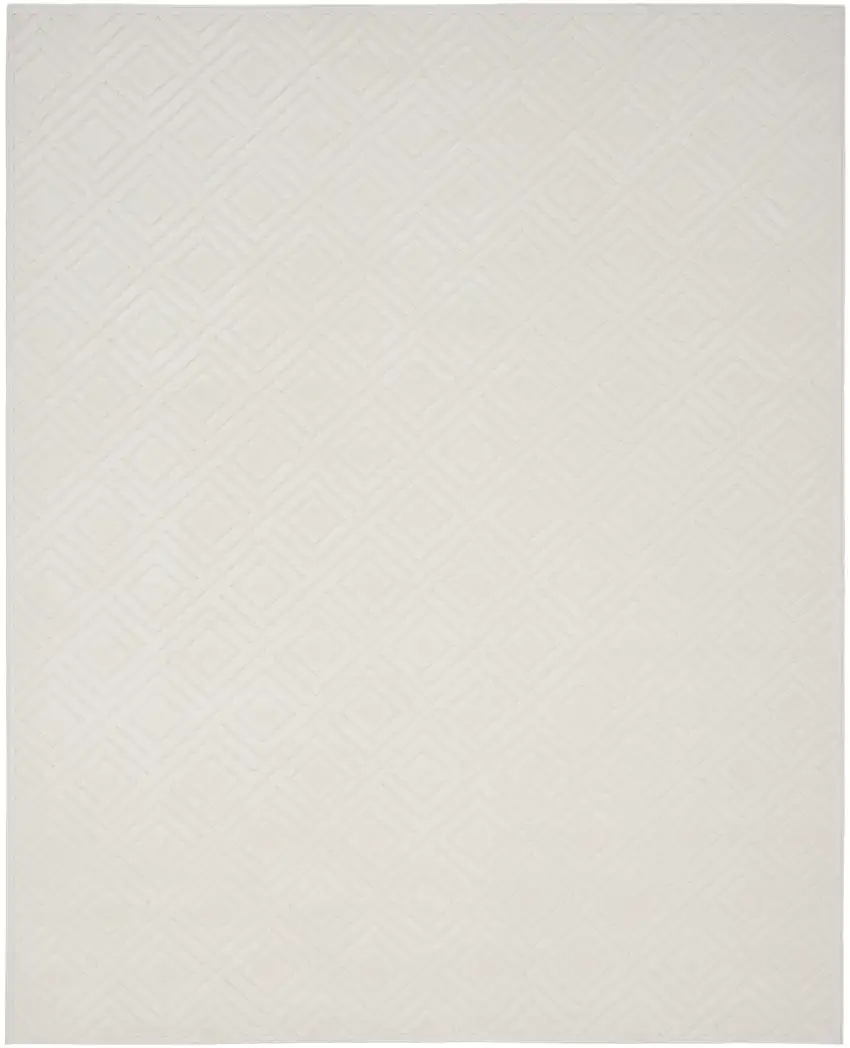Ivory Geometric Area Rug Photo 6
