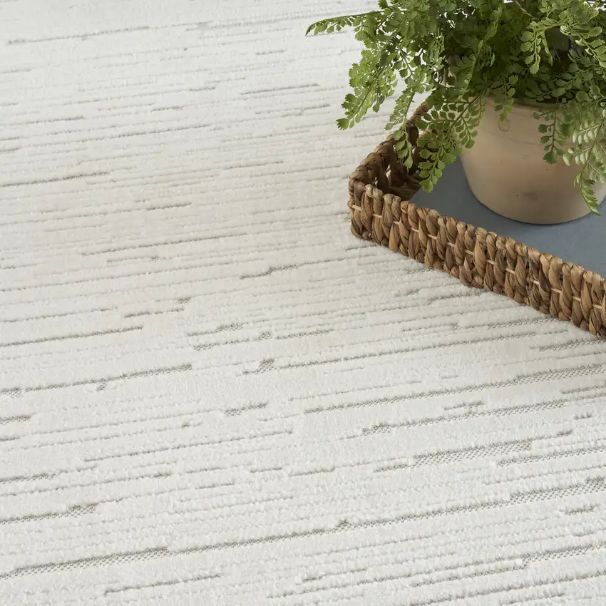 Ivory Geometric Area Rug Photo 5