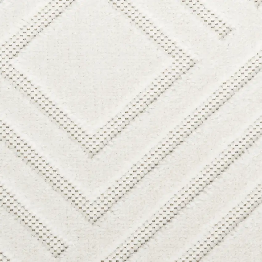 Ivory Geometric Area Rug Photo 8