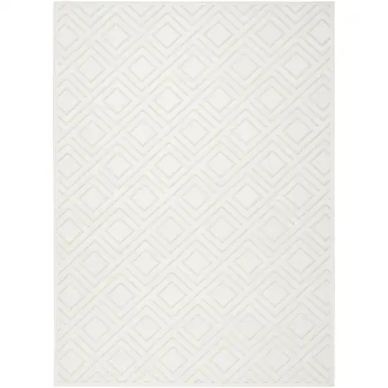 Ivory Geometric Area Rug Photo 1
