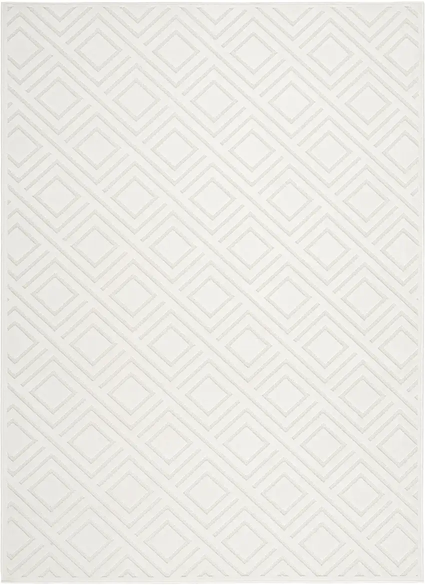 Ivory Geometric Area Rug Photo 8