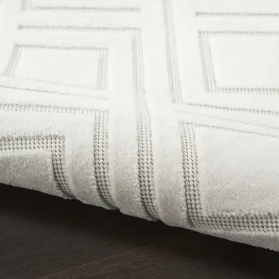 Ivory Geometric Area Rug Photo 9