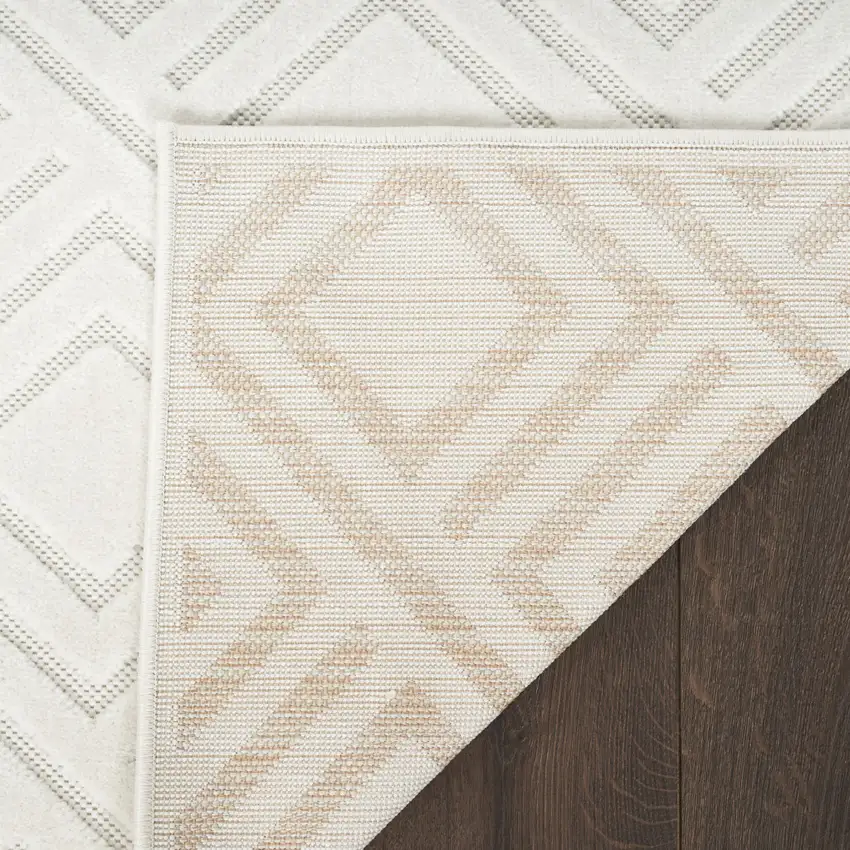 Ivory Geometric Area Rug Photo 8