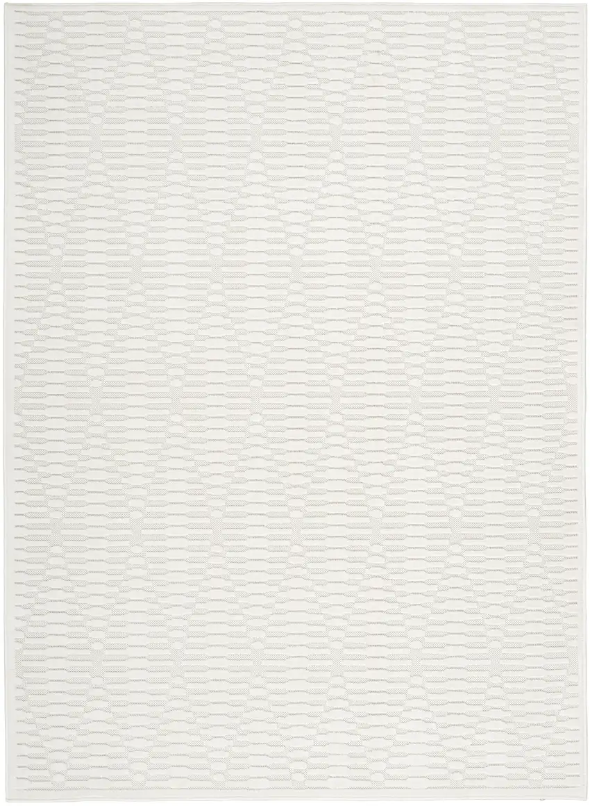 Ivory Geometric Area Rug Photo 5