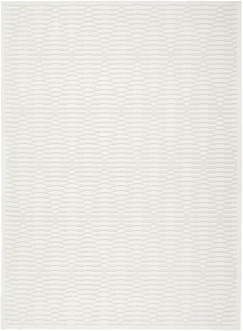 Ivory Geometric Area Rug Photo 1