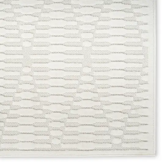 Ivory Geometric Area Rug Photo 8