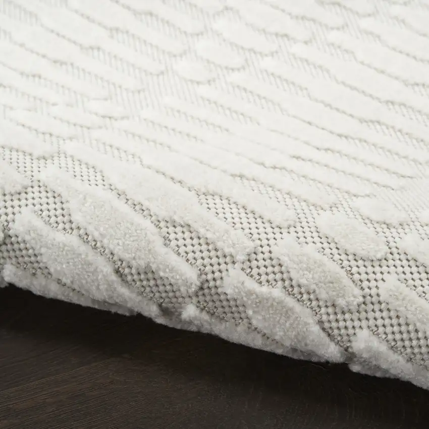 Ivory Geometric Area Rug Photo 7