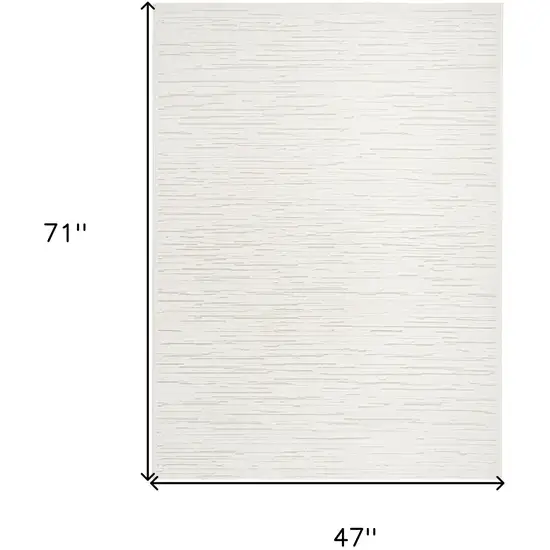 Ivory Geometric Area Rug Photo 3