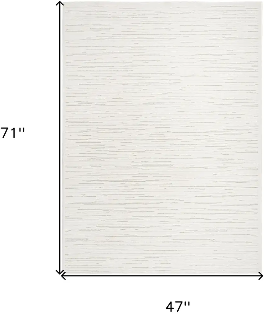 Ivory Geometric Area Rug Photo 3
