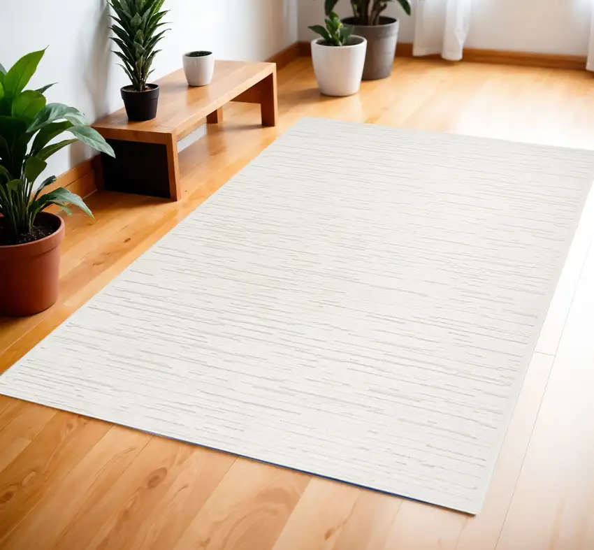 Ivory Geometric Area Rug Photo 1