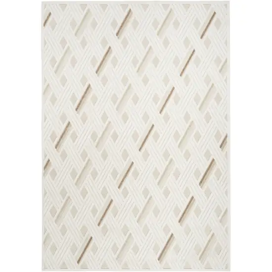 Ivory Geometric Area Rug Photo 1