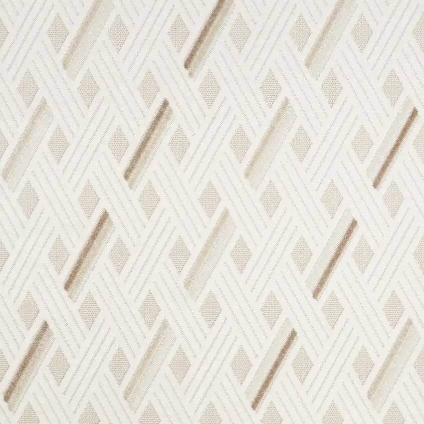 Ivory Geometric Area Rug Photo 7