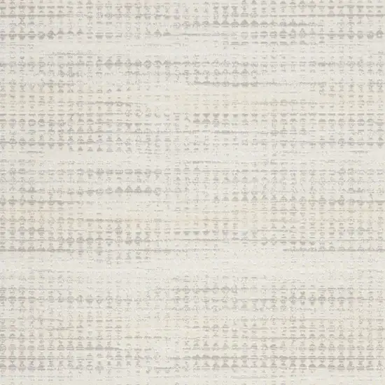 Ivory Geometric Distressed Area Rug Photo 6