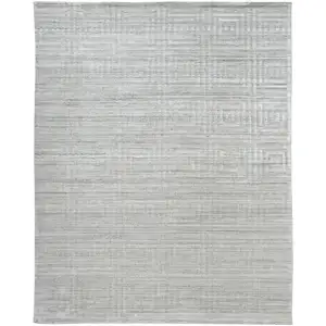Photo of Ivory Geometric Hand Woven Area Rug