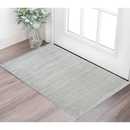Ivory Geometric Hand Woven Area Rug Photo 1