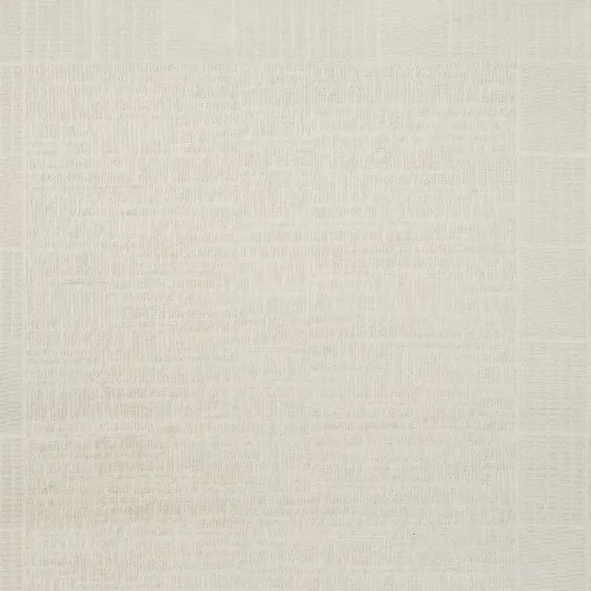 Ivory Geometric Power Loom Area Rug Photo 7