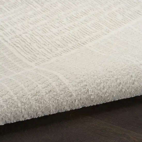 Ivory Geometric Power Loom Area Rug Photo 8