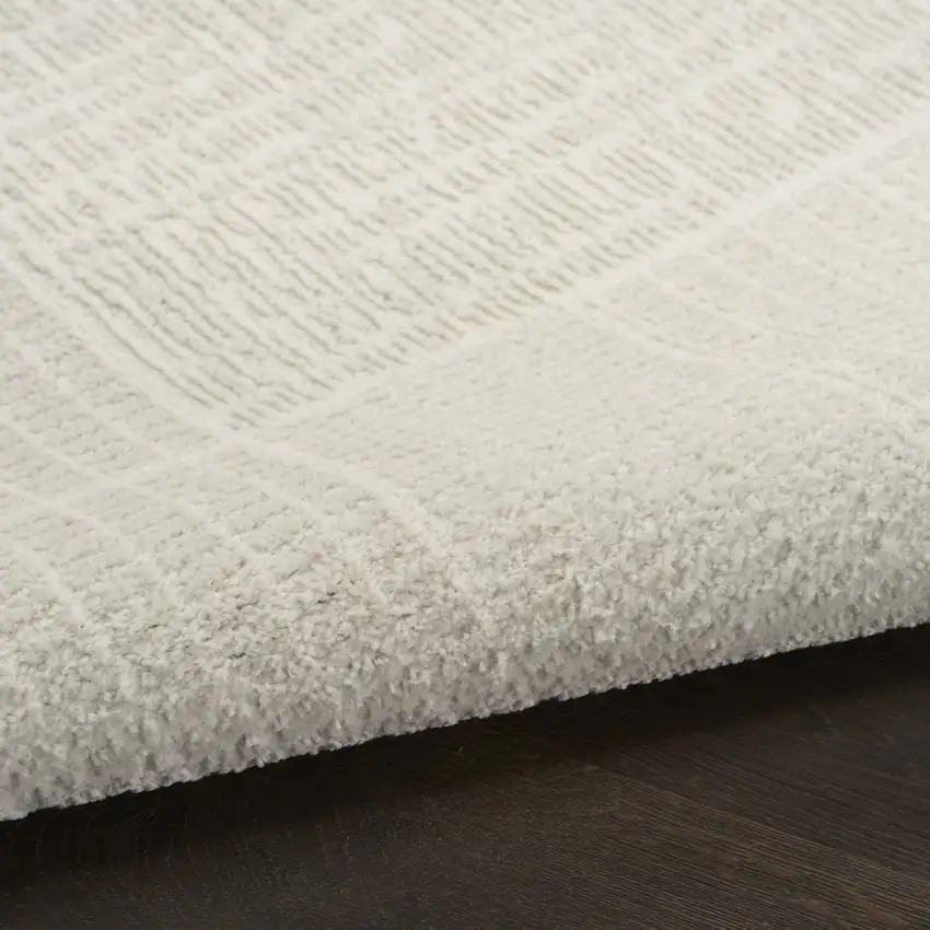 Ivory Geometric Power Loom Area Rug Photo 8