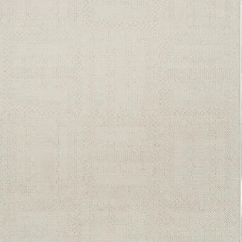 Ivory Geometric Power Loom Area Rug Photo 3