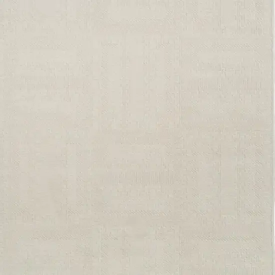 Ivory Geometric Power Loom Area Rug Photo 3